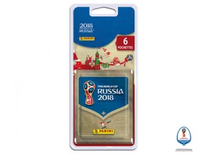 RUSSIA 2018 STICKERS BLISTER 6 POCHETTES