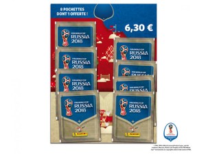 RUSSIA 2018 STICKERS MULTIPACK 8 POCHETTES
