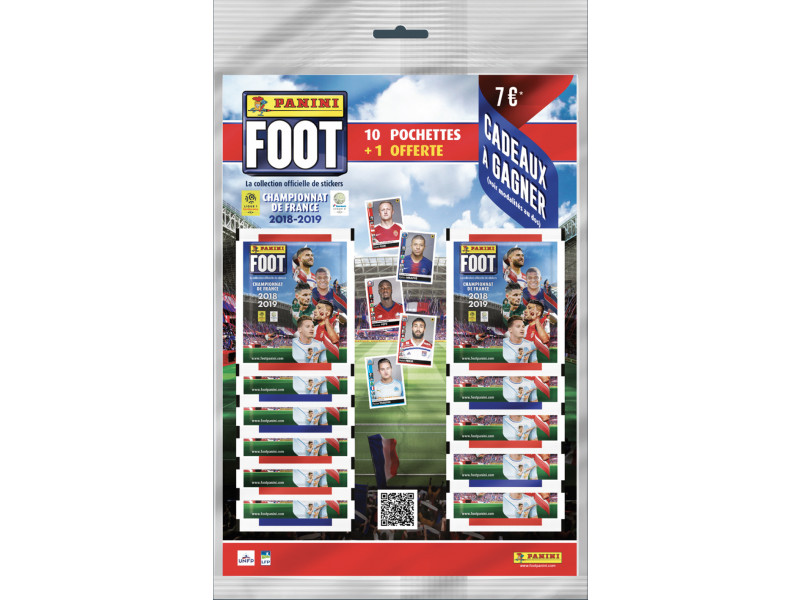 Blister Foot 2024 Ligue 1 Panini - 13 pochettes + 1 offerte - Jeux de