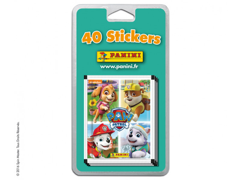 Panini La Pat'Patrouille - Blister 8 Pochettes - 40 Stickers - Aventure Air Rescue - Poster Collector Inclus