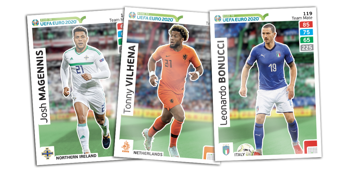 PANINI ROAD TO UEFA EURO 2020 CARTES TEAM MATE