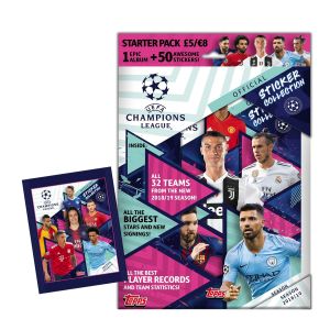 TOPPS CHAMPIONS LEAGUE 2018-19 STICKERS STARTER PACK