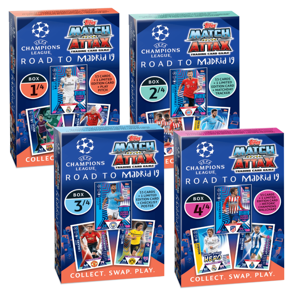 TOPPS CHAMPIONS LEAGUE ROAD TO MADRID 19 BOX