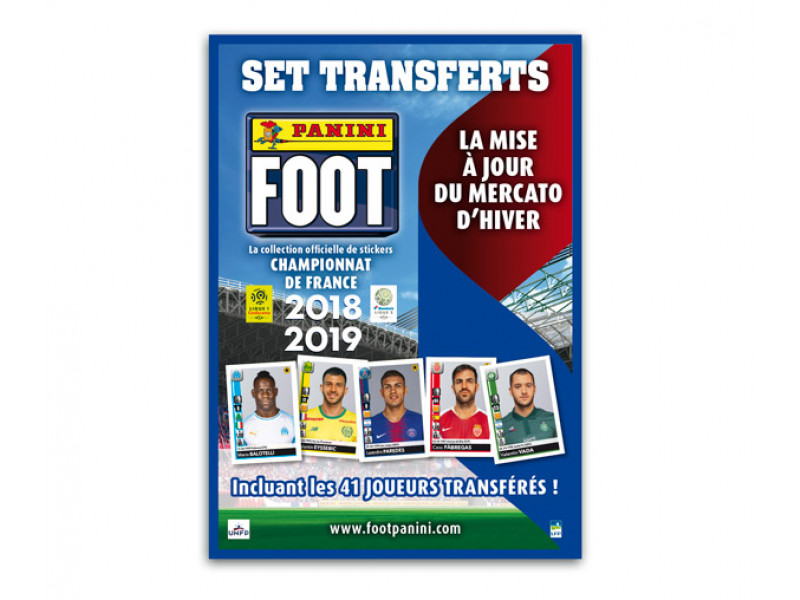 PANINI FOOT LIGUE 1 STICKERS 2018-2019 SET TRANSFERTS