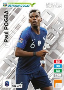 PANINI ROAD TO UEFA EURO 2020 ADRENALYN XL PAUL POGBA