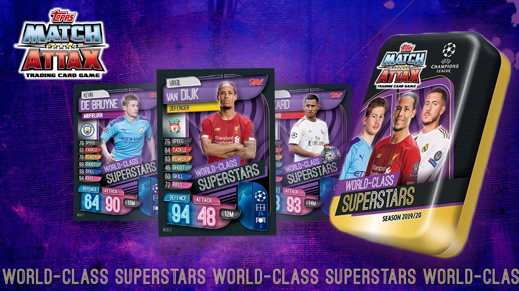 TOPPS CHAMPIONS LEAGUE 2019-20 VISUELS WORLD CLASS SUPERSTARS