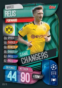 TOPPS MATCH ATTAX CHAMPIONS LEAGUE 2019-20 GAME CHANGERS REUS