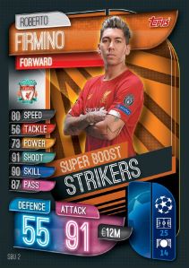 TOPPS MATCH ATTAX CHAMPIONS LEAGUE 2019-20 STRIKERS FIRMINO