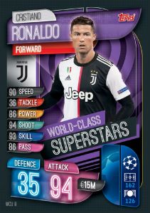 TOPPS MATCH ATTAX CHAMPIONS LEAGUE 2019-20 SUPERSTARS RONALDO