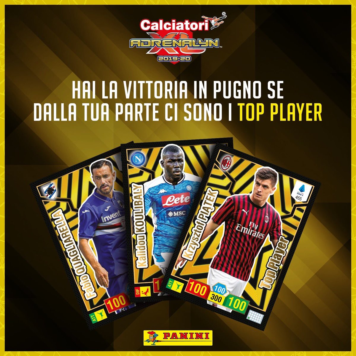 PANINI ADRENALYN XL CALCIATORI 2019-20 ANNONCE TWITTER CARTES TOP PLAYER
