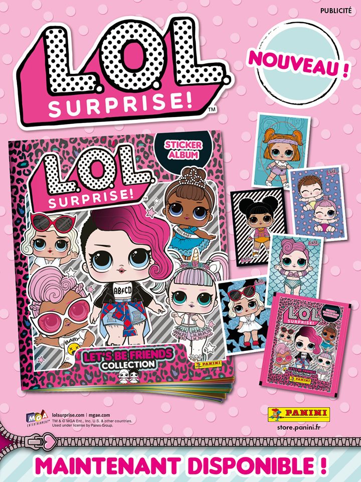 PANINI LOL SURPRISE SOYONS AMIS ANNONCE FACEBOOK