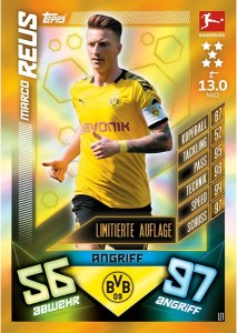 TOPPS MATCH ATTAX BUNDESLIGA 2019-20 LIMITED EDITION 1 MARCO REUS