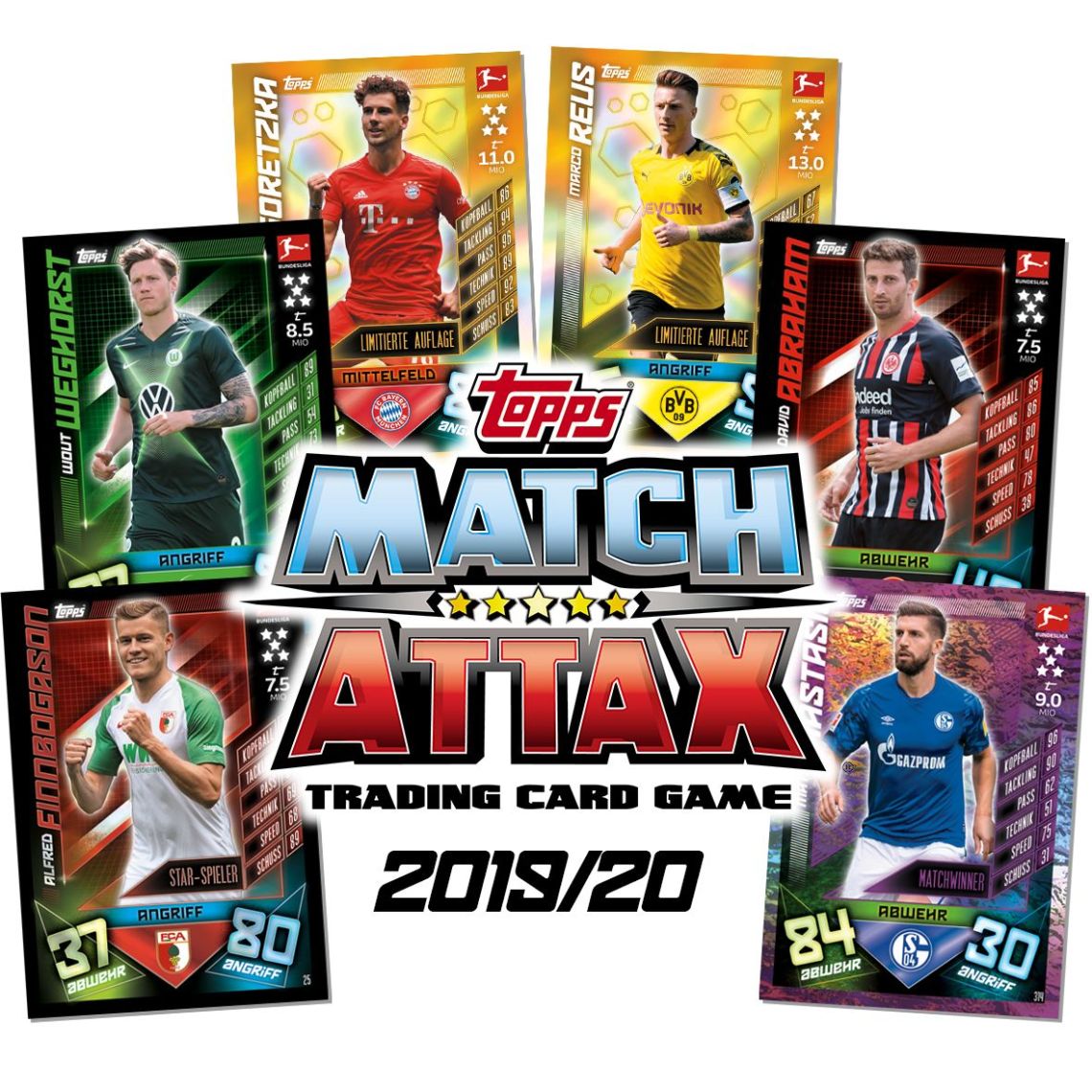 TOPPS MATCH ATTAX BUNDESLIGA 2019-20 VUE GENERALE
