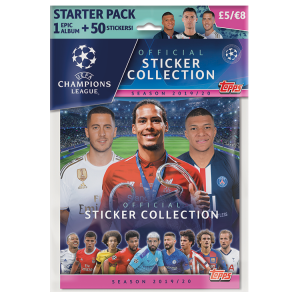 TOPPS UEFA CHAMPIONS LEAGUE STICKERS 2019-20 STARTER PACK