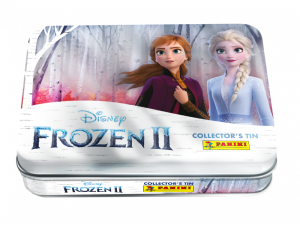 PANINI REINE DES NEIGES 2 STICKERS BOITE METAL 8 POCHETTES