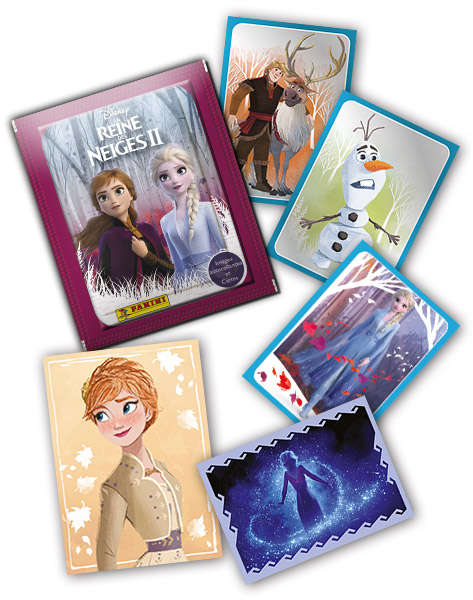 PANINI REINE DES NEIGES 2 STICKERS VUE GENERALE