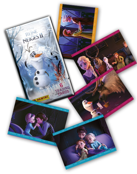 PANINI REINE DES NEIGES 2 TRADING CARDS VUE GENERALE