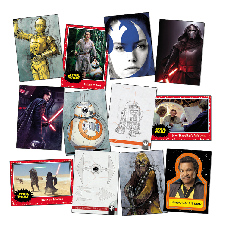 STAR WARS 9 TOPPS EXEMPLES