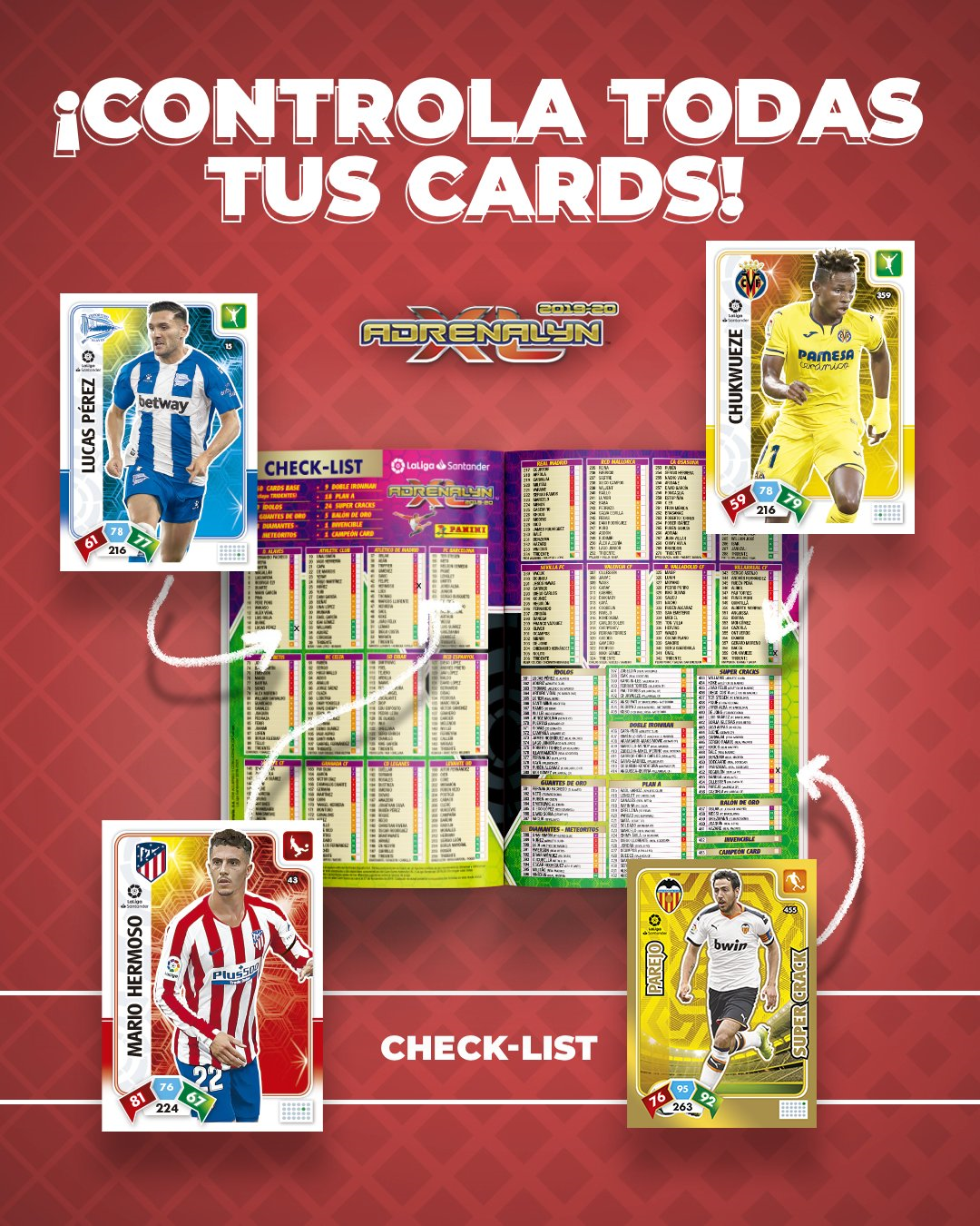 PANINI ADRENALYN XL LIGA 2019-20 ANNONCE TWITTER CHECKLIST
