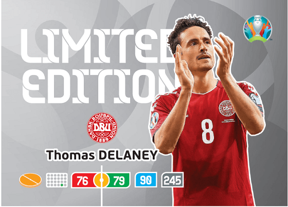 PANINI ADRENALYN XL EURO 2020 CARTE LIMITED EDITION DELANEY