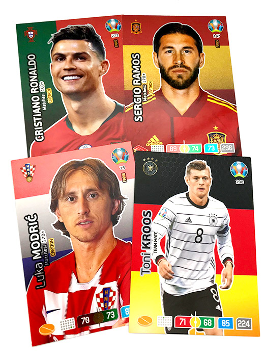 PANINI ADRENALYN XL EURO 2020 CARTES FANS CAPTAIN