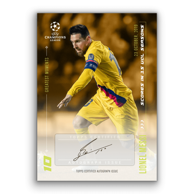 TOPPS DESIGNED BY LIONEL MESSI CARTE AUTOGRAPHE 02