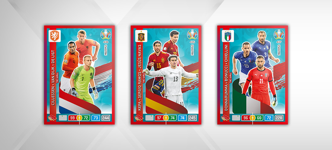 PANINI ADRENALYN XL EURO 2020 MODELE CARTE MULTIPLE WALL