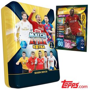 TOPPS CHAMPIONS LEAGUE 2019-20 EXTRA UK BOITE METAL CHAMPIONS ET LE MANE