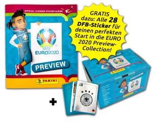 PANINI UEFA EURO 2020 PREVIEW STICKERS ALLEMAGNE BUNDLE