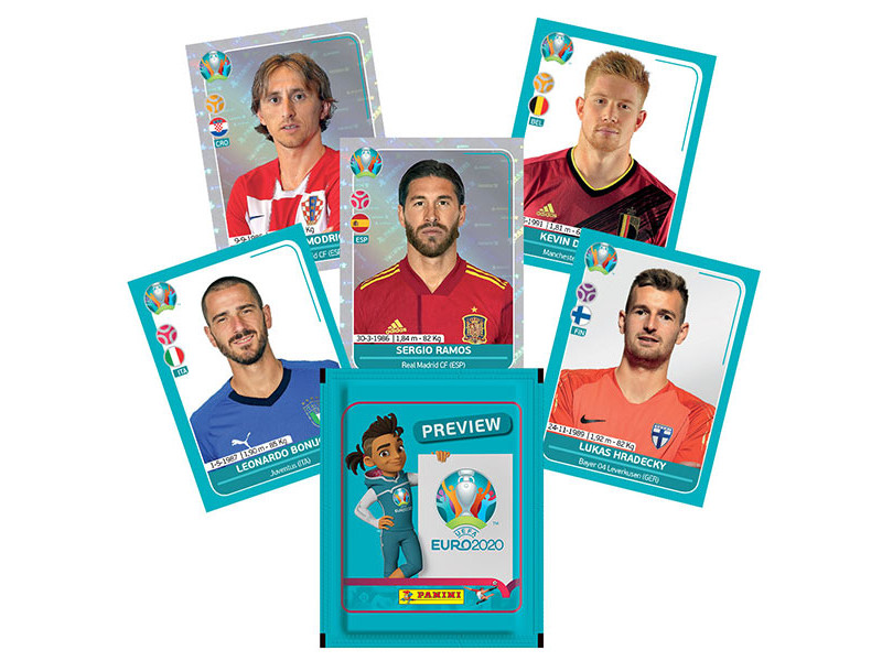 PANINI UEFA EURO 2020 PREVIEW STICKERS EXEMPLES DE STICKERS