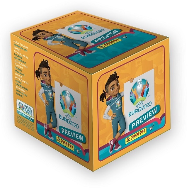PANINI UEFA EURO 2020 PREVIEW STICKERS ORANGE BOITE 60 POCHETTES