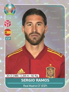 PANINI UEFA EURO 2020 PREVIEW STICKERS RAMOS