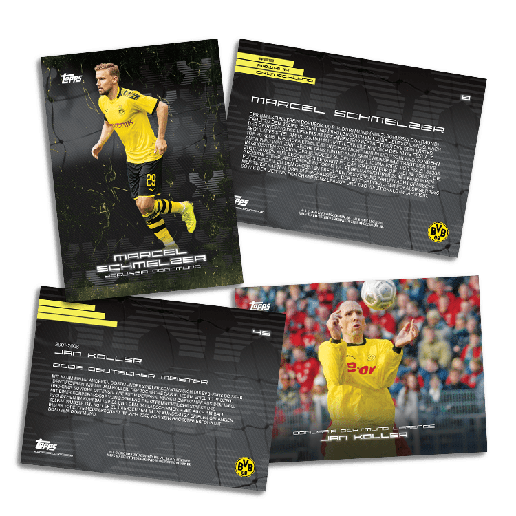 TOPPS BORUSSIA DORTMUND EXEMPLES DE CARTES 01