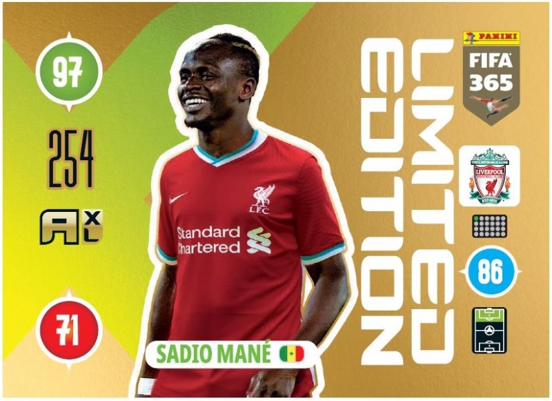 PANINI ADRENALYN XL FIFA 365 2021 LE SADIO MANE LIVERPOOL