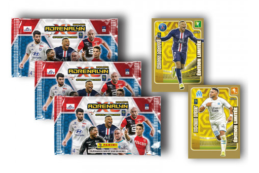PANINI ADRENALYN XL LIGUE 1 2020-2021 3 POCHETTES ET 2 EDITION LIMITEE