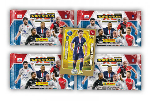 PANINI ADRENALYN XL LIGUE 1 2020-2021 BLISTER DE 4 POCHETTES MARQUINOS