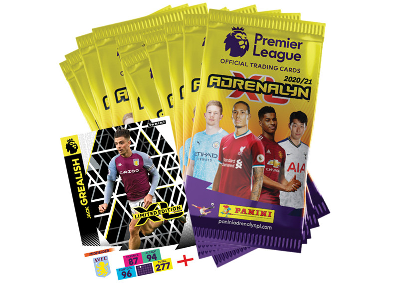 PANINI ADRENALYN XL PREMIER LEAGUE 2020-21 BUNDLE 10 POCHETTES LE GREALISH