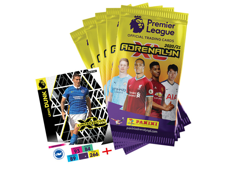 PANINI ADRENALYN XL PREMIER LEAGUE 2020-21 BUNDLE 5 POCHETTES LE DUNK