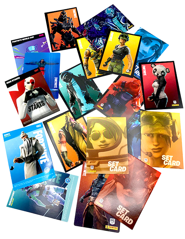 PANINI « FORTNITE RELOADED TRADING CARDS » : premiers visuels