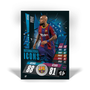 TOPPS MATCH ATTAX CHAMPIONS LEAGUE 2020-21 INTERNATIONAL ICONS II7 VIDAL