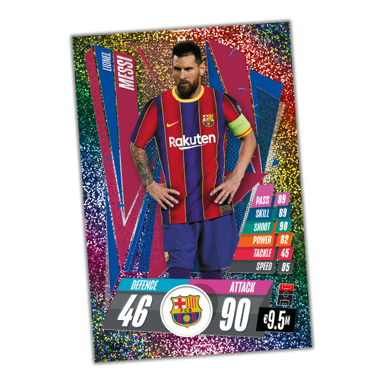 TOPPS MATCH ATTAX CHAMPIONS LEAGUE 2020-21 LE MESSI XL