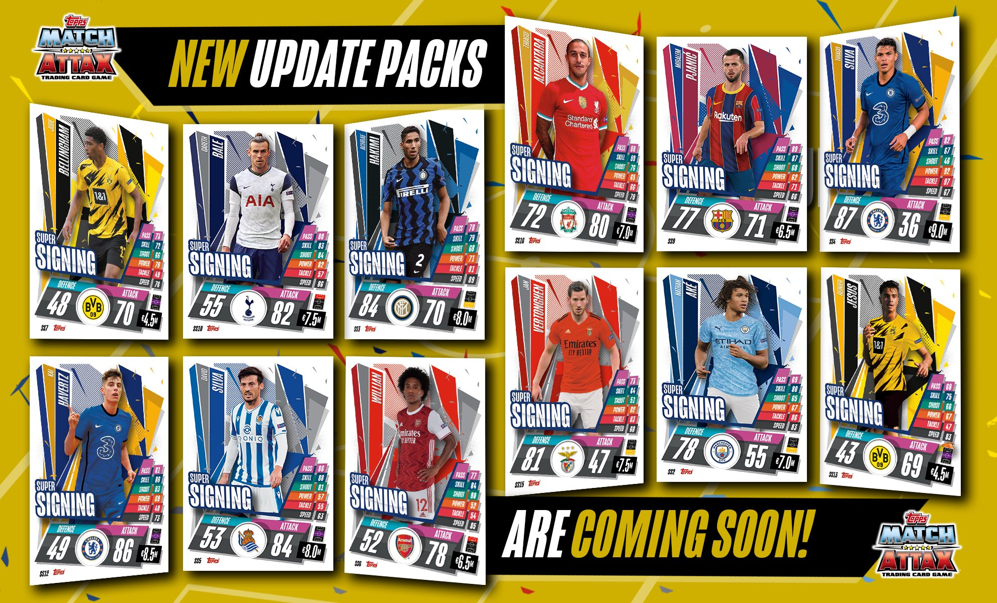 TOPPS MATCH ATTAX CHAMPIONS LEAGUE 2020-21 UPDATE PACKS
