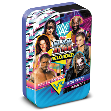 TOPPS WWE SLAM ATTAX RELOADED 2020 GRANDE BOITE COLLECTOR MEGA TIN LE THE ROCK