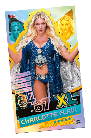 TOPPS WWE SLAM ATTAX RELOADED 2020 LE CHARLOTTE FLAIR XL