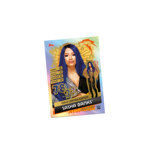 TOPPS WWE SLAM ATTAX RELOADED 2020 LE GOLD SASHA BANKS