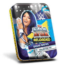 TOPPS WWE SLAM ATTAX RELOADED 2020 PETITE BOITE COLLECTOR TIN LE SASHA BANKS