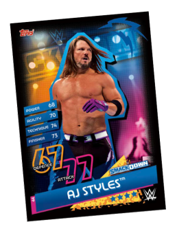 TOPPS WWE SLAM ATTAX RELOADED 2020 SMACK DOWN AJ STYLES
