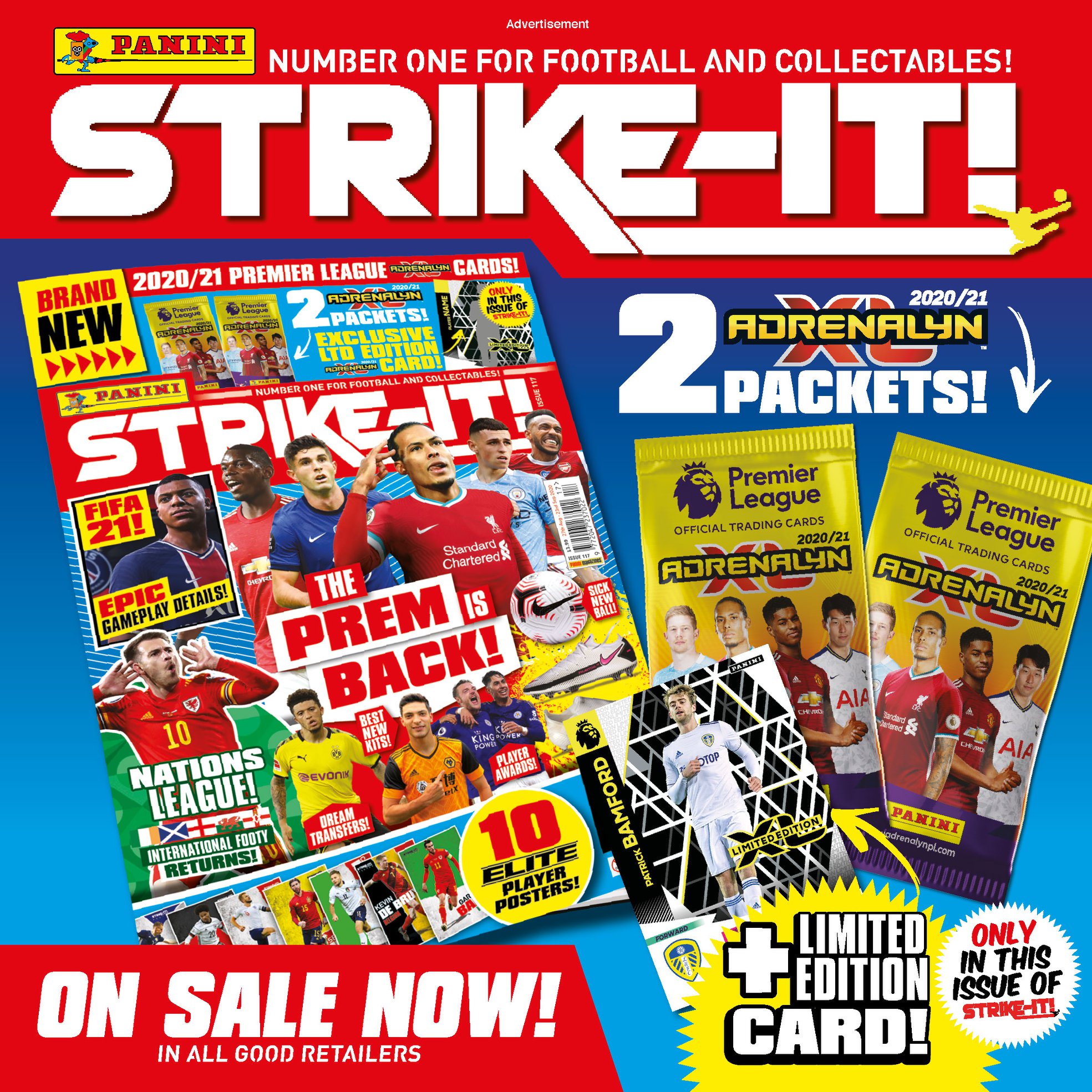 PANINI ADRENALYN XL PREMIER LEAGUE 2020-21 ANNONCE STRIKE-IT 2020-08