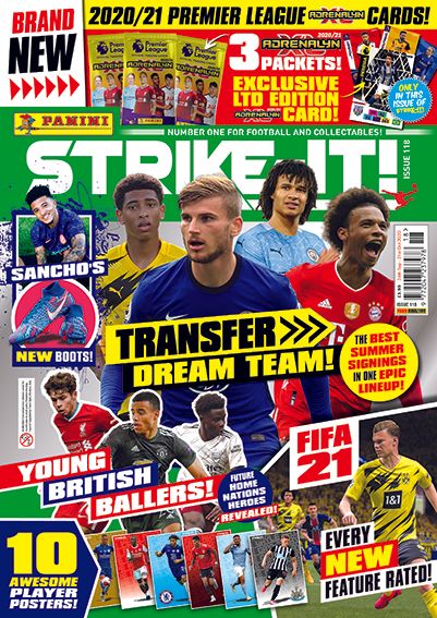 PANINI ADRENALYN XL PREMIER LEAGUE 2020-21 MAGAZINE STRIKE-IT 118