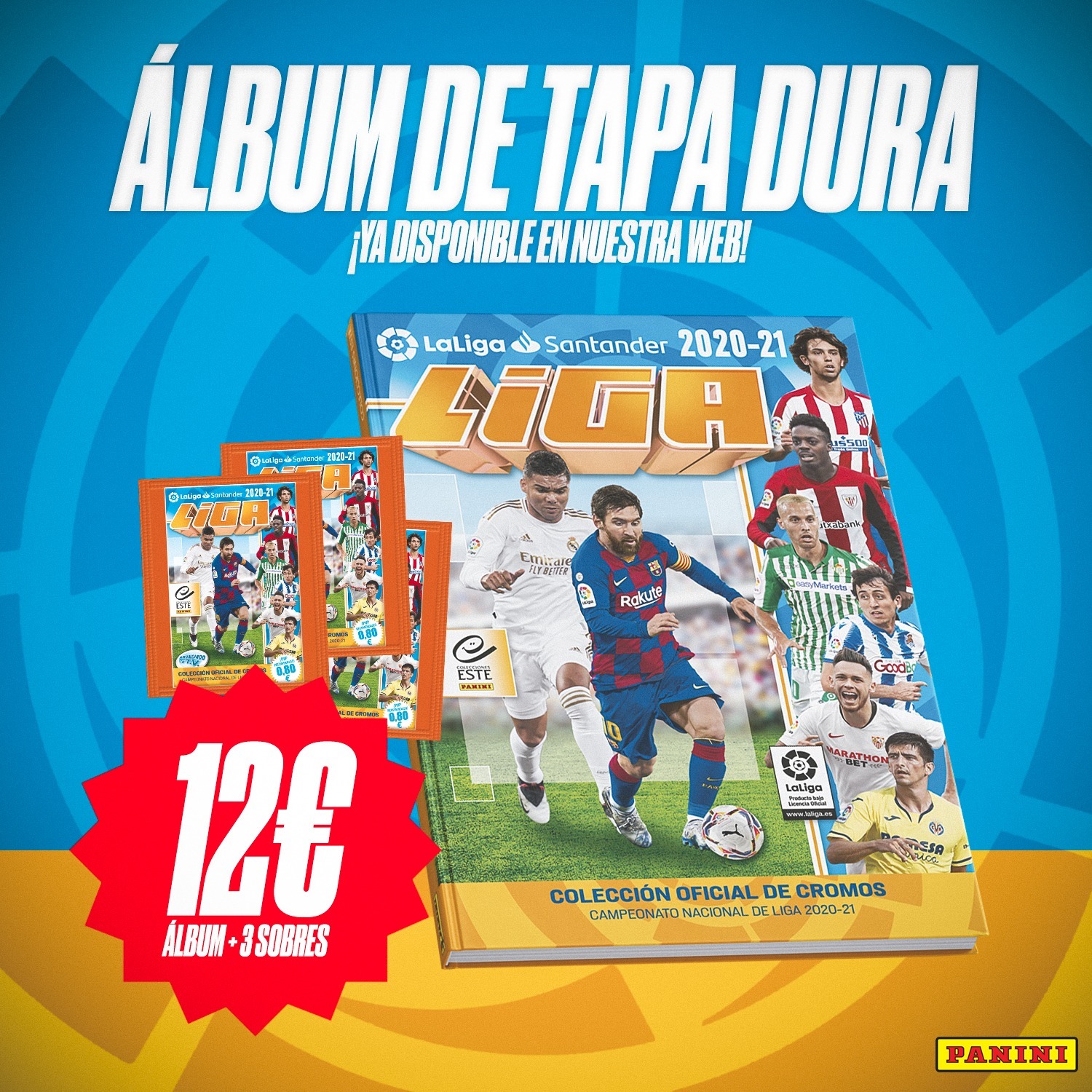 PANINI ESTE LALIGA SANTANDER 2020-21 ALBUM RIGIDE